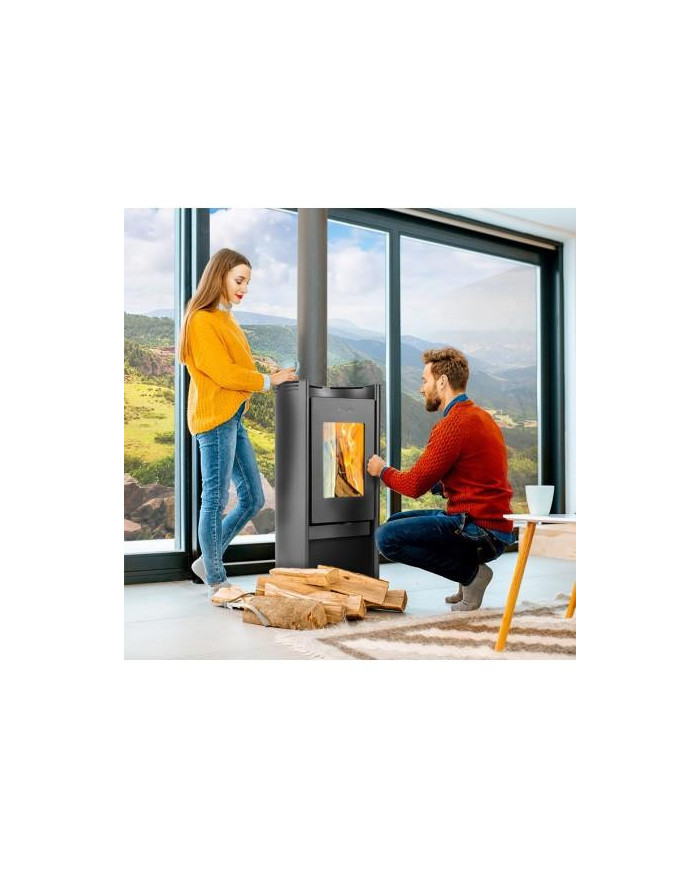 CALEFACTOR A LEÑA AMESTI/RONDO 450 DESIGN NEGRO