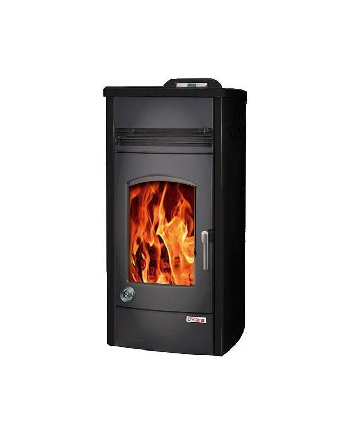 CALDERA INTERIOR A PELLET UNICLIMA SOFIA 18 KW NEGRA