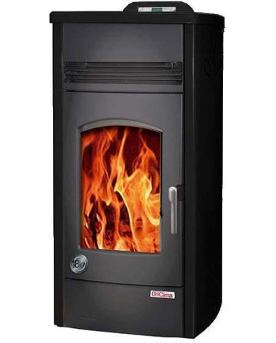 CALDERA INTERIOR A PELLET UNICLIMA SOFIA 18 KW NEGRA CALDERA INTERIOR A PELLET UNICLIMA SOFIA 18 KW NEGRA