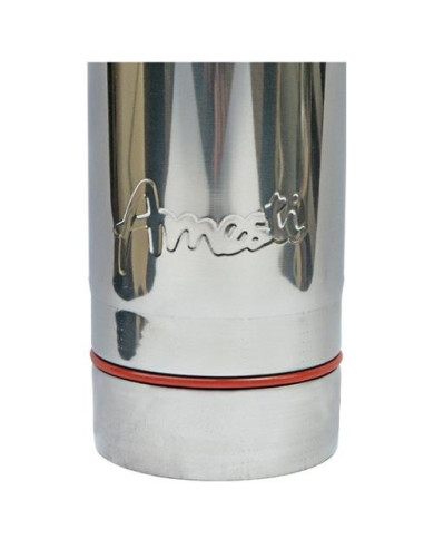 TUBO EXT.PELLET A.INOX. 1MT D 80MM AMESTI