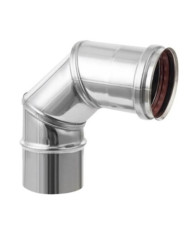 CODO 90° PELLET A INOX D  80 MM