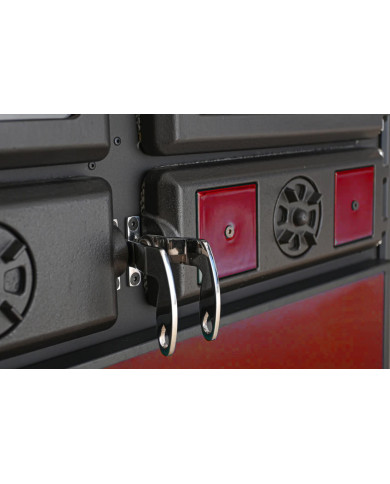 COCINA A LEÑA UNICLIMA VITTORIA ROJA  9KW