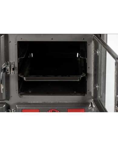 COCINA A LEÑA UNICLIMA VITTORIA ROJA  9KW