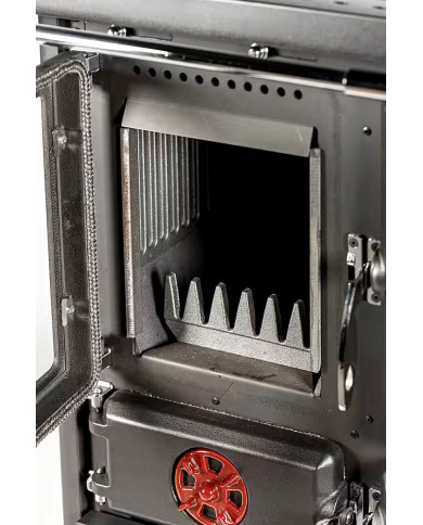 COCINA A LEÑA UNICLIMA VITTORIA ROJA  9KW