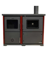 CALD. COCINA A LEÑA UNICLIMA NONNA PLUS ROJA  32KW