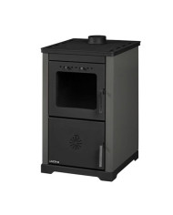 CALD. INTERIOR A LEÑA UNICLIMA RUSTIK 25 NEGRA