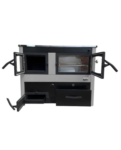 COCINA A LEÑA UNICLIMA MARTINA PLUS GRIS